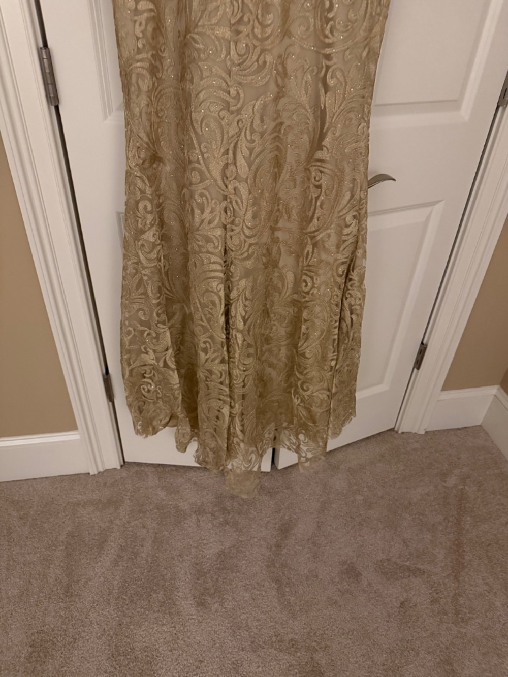 Mac Duggal  Beaded Lace A-Line Gown - Picture 13 of 13